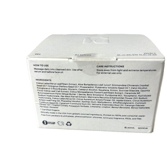 AYOND TAOS BLUE Barrier Cream Advanced Hydration Defense 1.7 fl oz NEW in Box - Picture 4 of 7